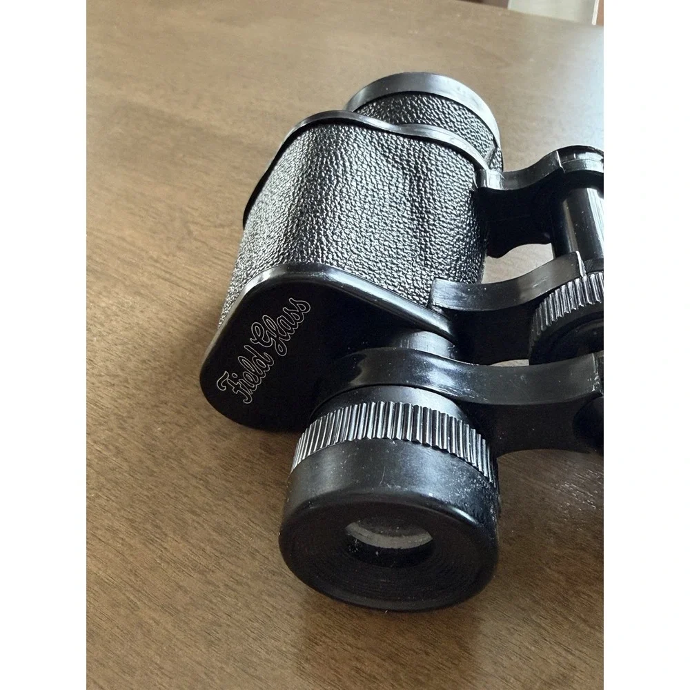 Vintage Field Glass Binoculars Fullview 7X35mm Black No Case